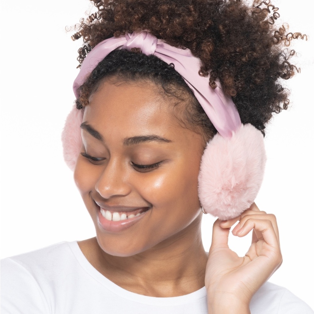 New - INC International Concepts Women Knot-Headband Faux-Fur Earmuffs